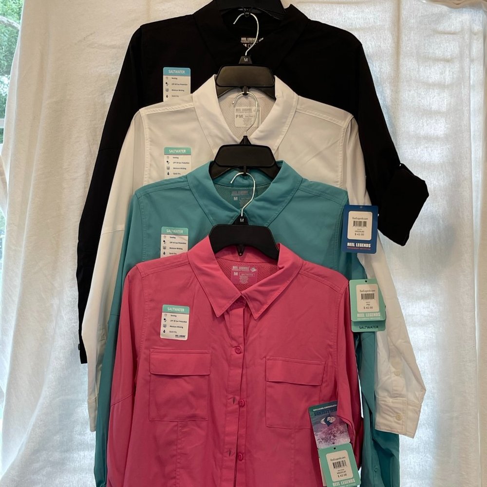 Women Reel Legends UPF 40 Sun Protection Long Sleeves NEW